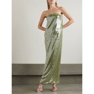 slim fit dress slacks STAUD LE SABLE DRESS PEARL